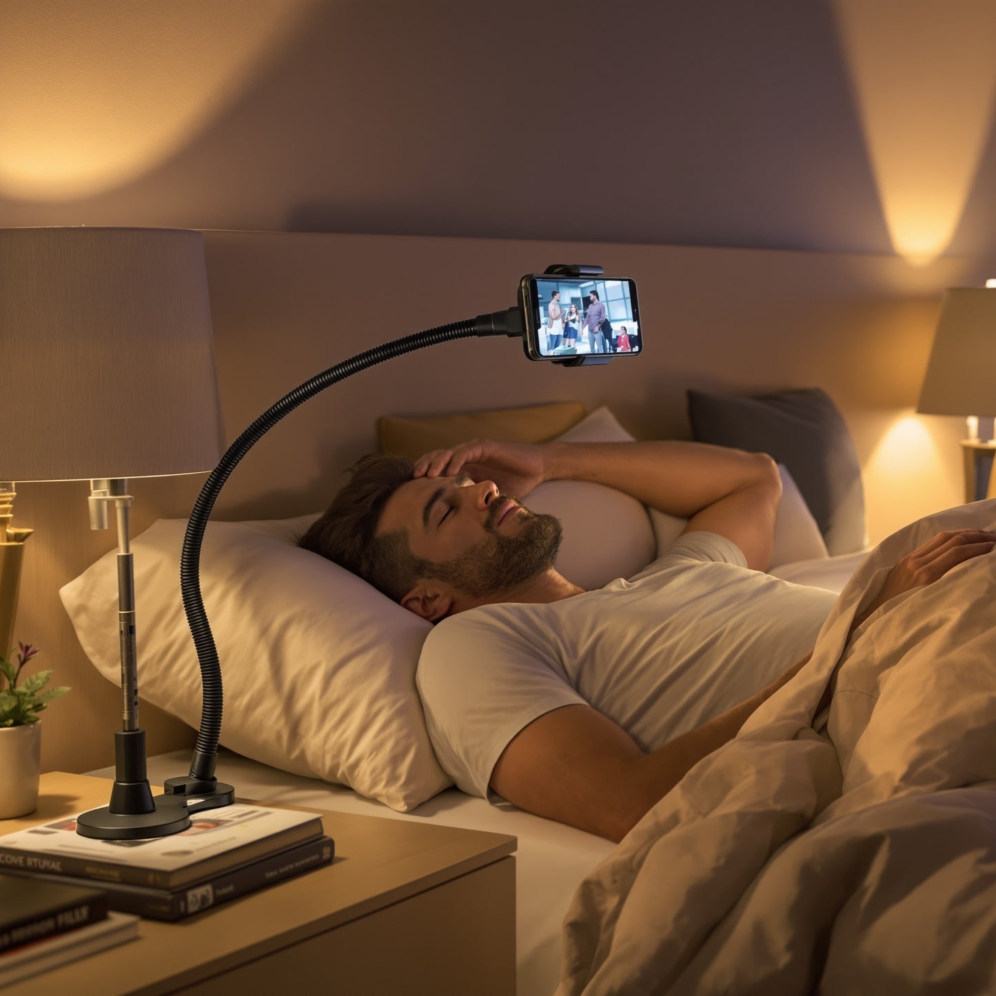 Flexible Long Arm Goose-neck Phone Clamp